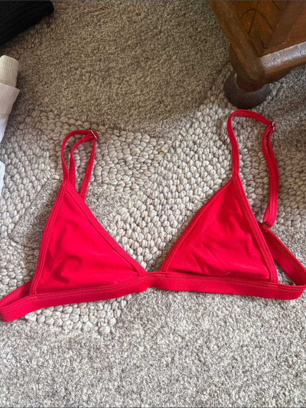Red bikini top